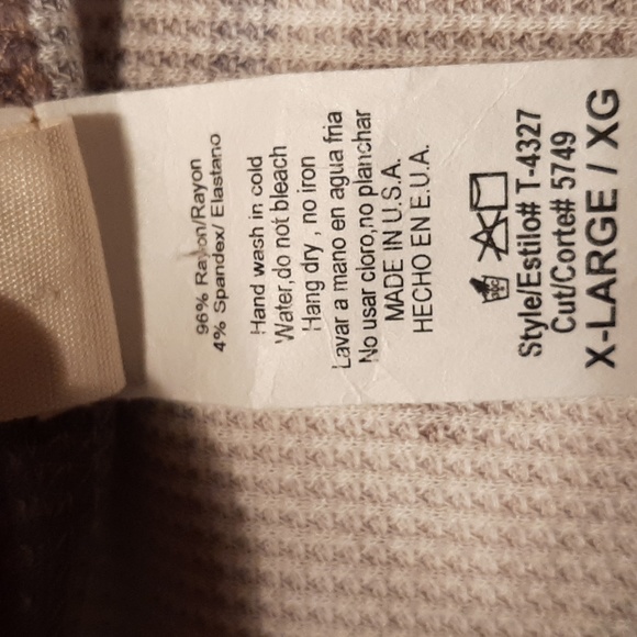 7th Ray Thermal Camo Print Long Sleeve Top Size XL - Picture 5 of 5